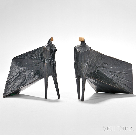 2 Works, Cloaked Figures III by Lynn Chadwick, 1977