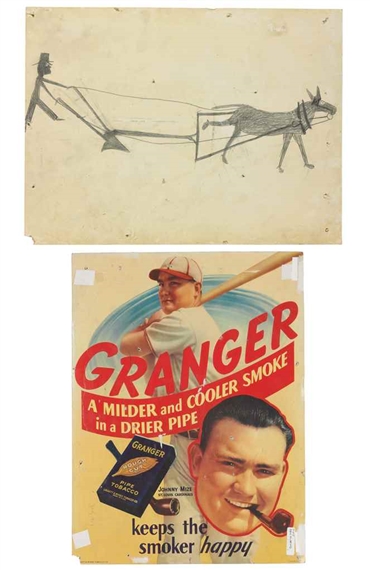 Man With A Plow by Bill Traylor, 1939