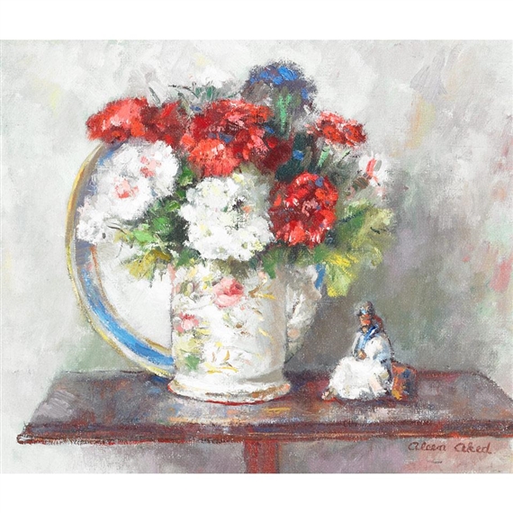 STILL LIFE WITH CARNATIONS by Aleen Aked