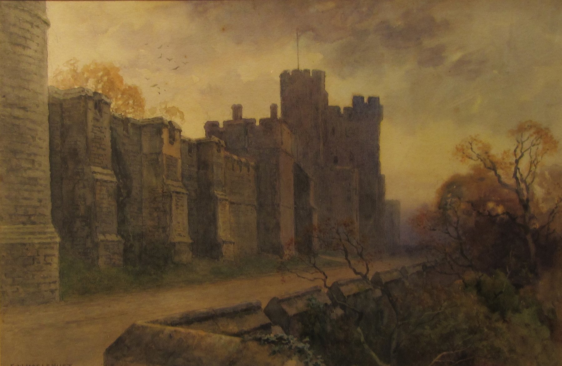 Windsor Castle, North Terrace and Winchester Tower by Ernest W. Haslehust