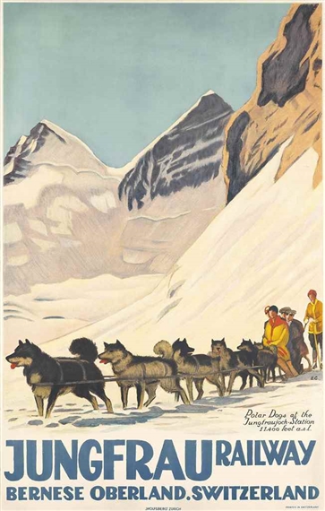 JUNGFRAU RAILWAY by Emil Cardinaux, 1925