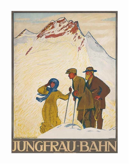 JUNGFRAU-BAHN by Emil Cardinaux, 1911