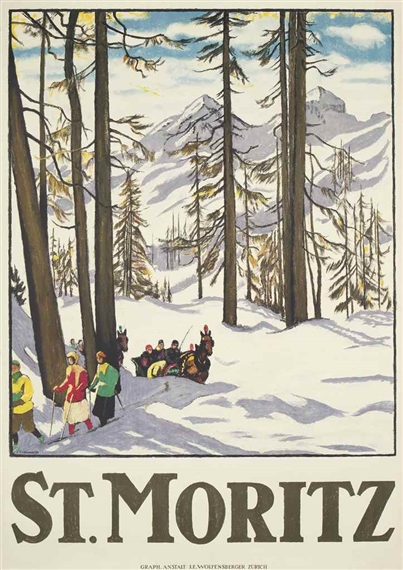 ST. MORITZ by Emil Cardinaux, 1918