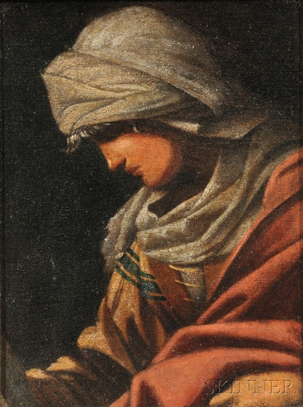 Woman in Turban and Robes by Bosnian School, 20th Century