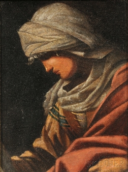 Woman in Turban and Robes - Bosnian School, 20th Century