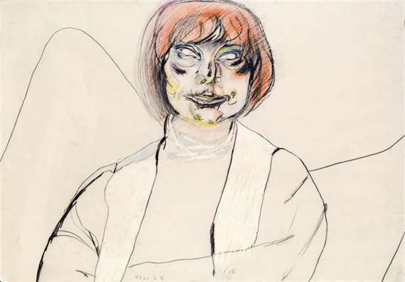 Portrait Helga Vavrousek by Karl Anton Fleck, 1973