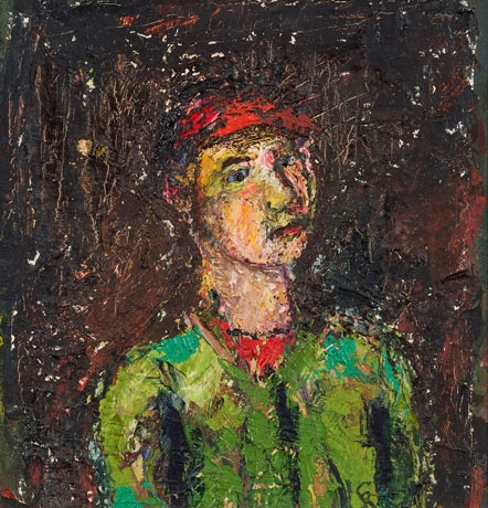 Artwork by Konrad Koller, Self-Portrait, Made of Oil on panel