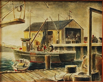 Fishing Wharf - Robert Pailthorpe