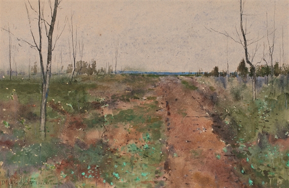 Delancey Walker Gill | Landscape (1886) | MutualArt