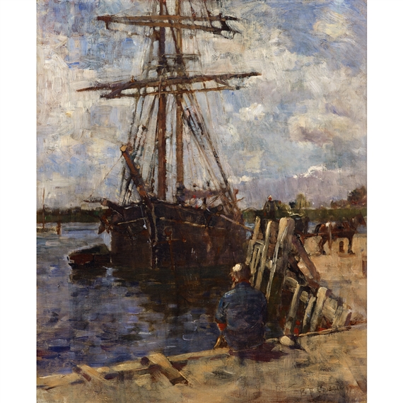 At the Dock by Bernard Finegan Gribble