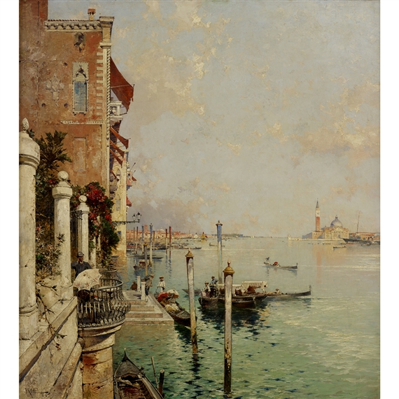 Franz Richard Unterberger | The port of Capri | MutualArt