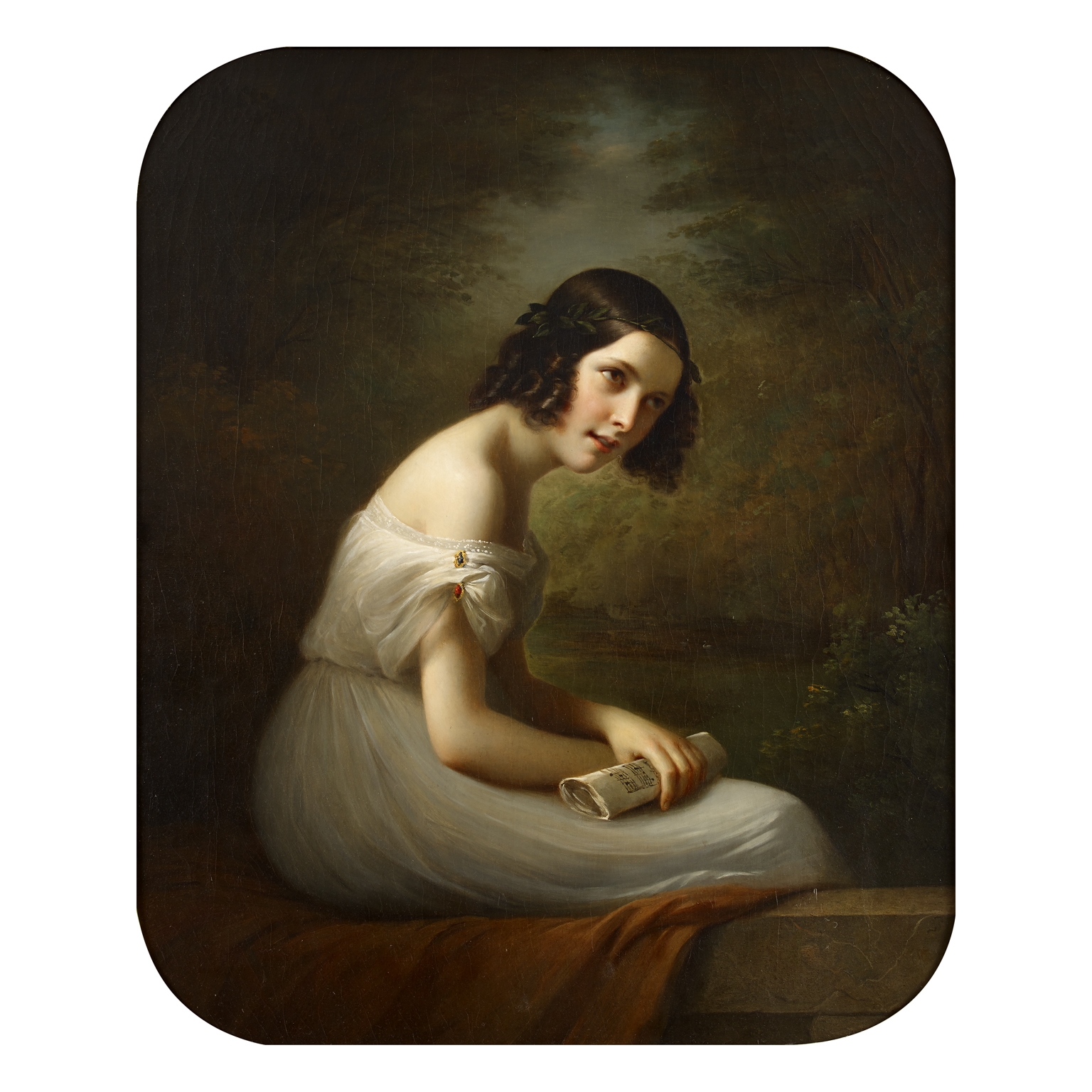 Artwork by Louis Aimé Grosclaude, Portrait of Aglae Masson, Made of Oil on canvas