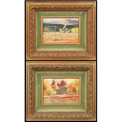 Two Works: Verde Valley and Courthouse Rock by Bill Shaddix