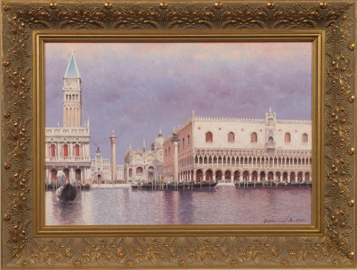 Artwork by Vasily Nicholayevich Gribennikov, Quiet Afternoon, Made of oil on canvas