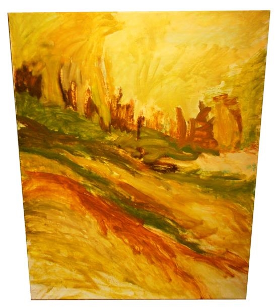Artwork by Vivian Zoe, Sunshine on the Meadow, Made of oil on canvas