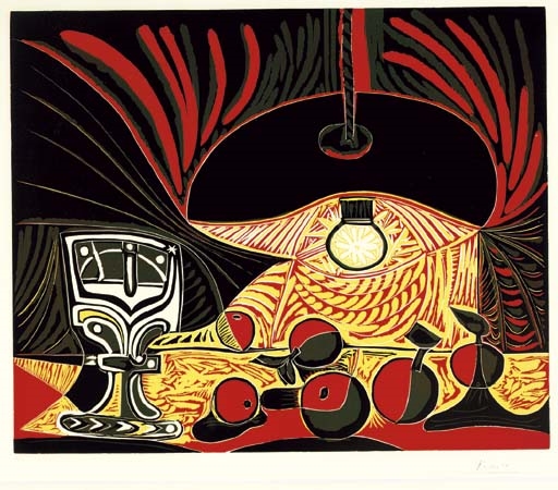 Nature Morte sous la Lampe (B. by Pablo Picasso, 1962