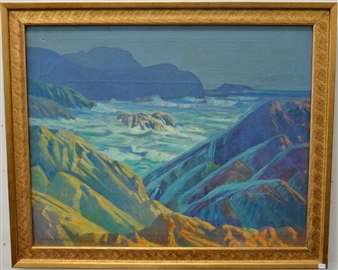 Symphony in Blue Monhegan Island Maine - Morris A.K. Feldsberg