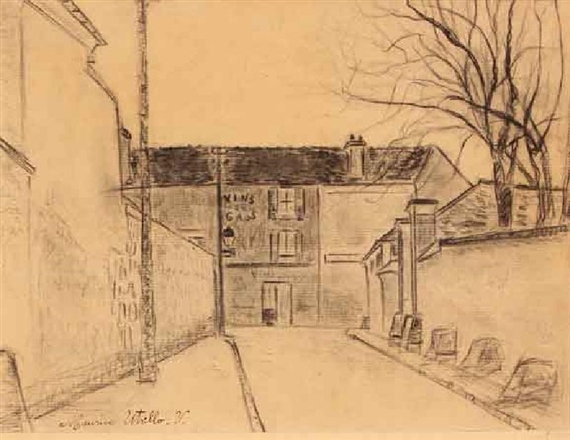 Rue de Banlieue by Maurice Utrillo, 1914