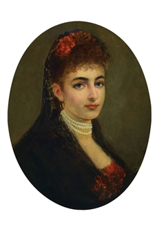 Portrait of a young woman - Jules de Senecourt