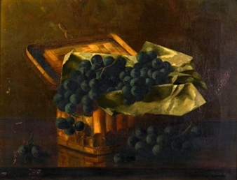 Still Life with Basket of Grapes - Josephine Howard