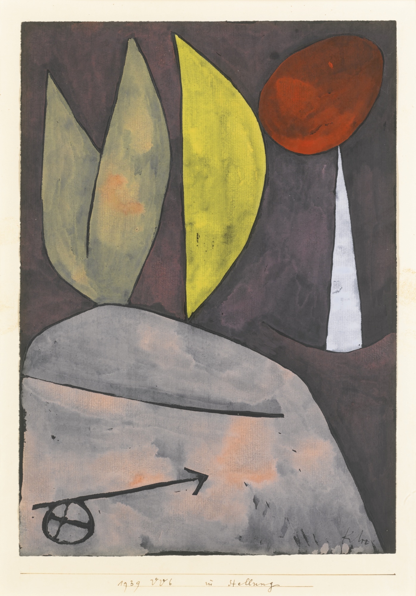 IN STELLUNG (IN POSITION) by Paul Klee, 1939