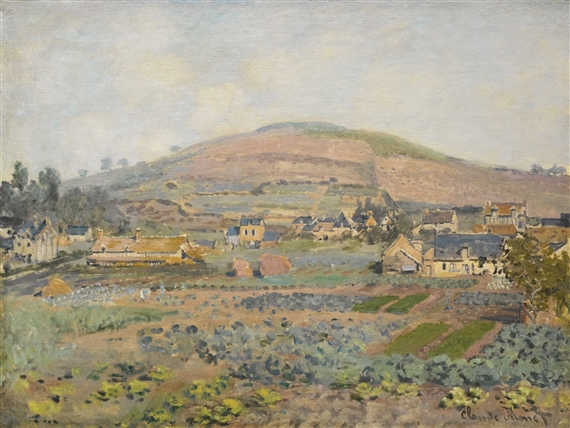 LE MONT RIBOUDET À ROUEN AU PRINTEMPS by Claude Monet, 1872