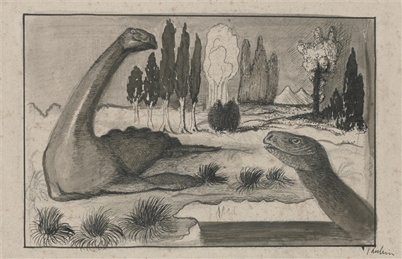 URWELT (PRIMEVAL WORLD) by Alfred Kubin, circa 1898-1899