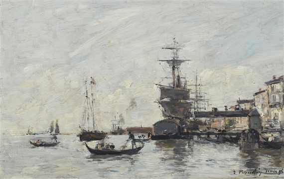 Eugène Louis Boudin | LAVEUSES AU BORD DE LA TOUQUES (1878