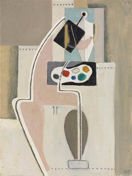 Maler mit palette IV by Willi Baumeister, 1928-1929