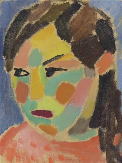 Mädchenkopf by Alexej von Jawlensky, 1917