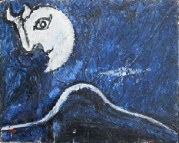 Amalassunta luna by Osvaldo Licini, 1950