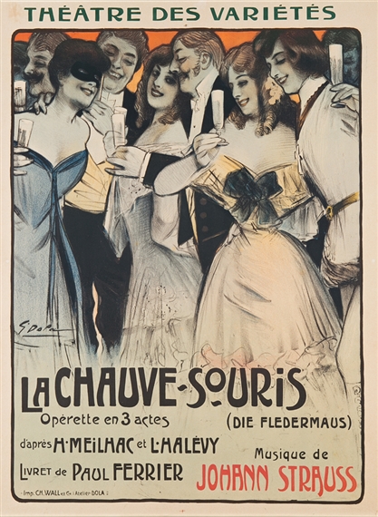 Théâtre des variétés. La Chauve-Souris by Georges Dola, 1904