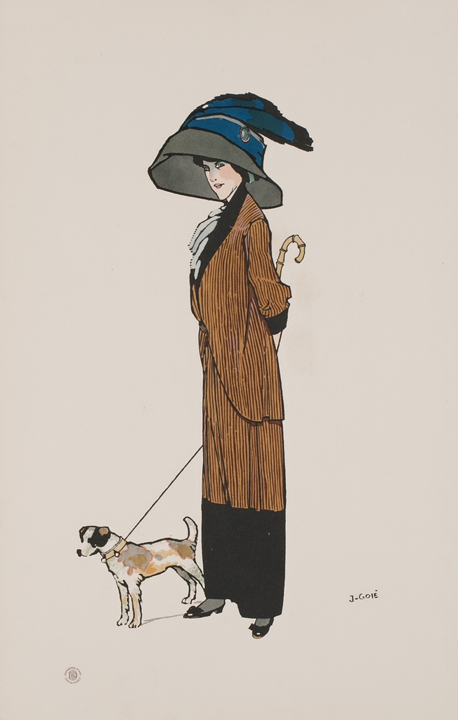 Francisco Javier Gosé | Joven con perro (1913) | MutualArt