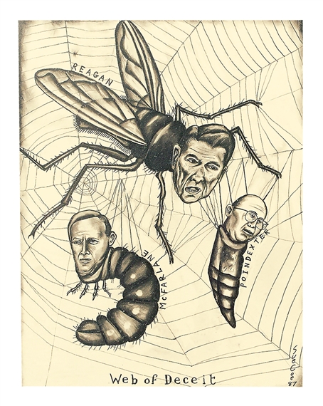 Web of Deceipt by Sue Coe