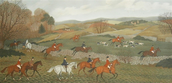 The Hunt over the Fields by Vincent Haddelsey