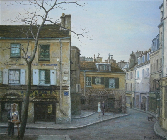 Streets of Monmartre by René Dulieu, 1961