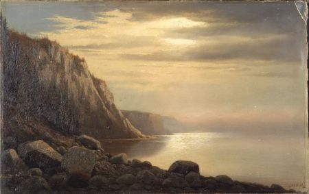 Coastal Cliffs by Lemuel D. Eldred, 1860