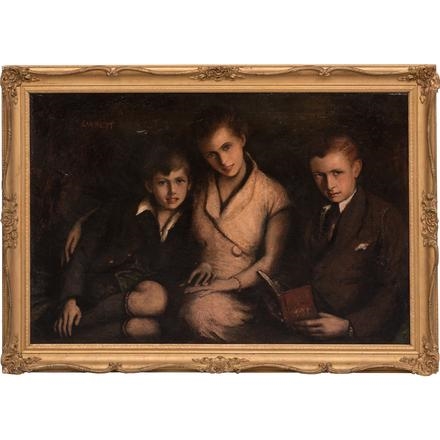 Portrait of Three Children by Everett Raymond Kinstler