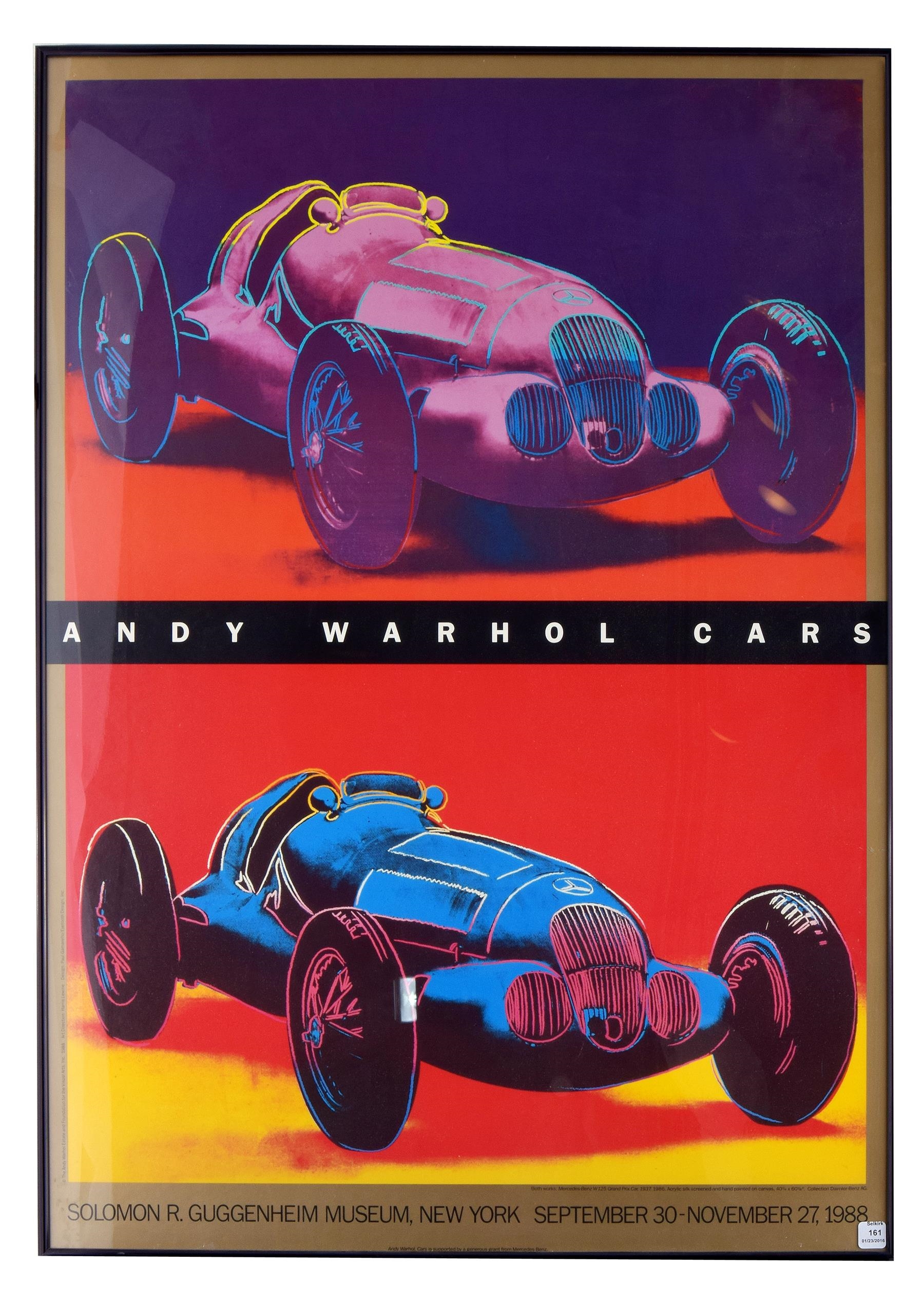 Andy Warhol MERCEDES BENZ POSTER (1988) MutualArt