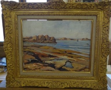 La cote à Tregastel by Roger Deverin