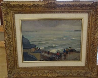 Bord de mer à Yport - Roger Deverin