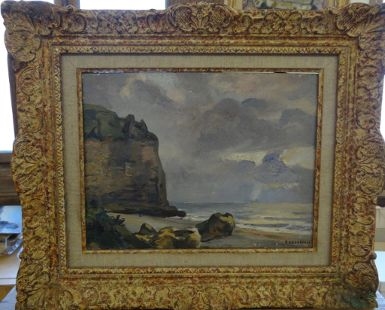 Falaises à Bruneval by Roger Deverin, 1927