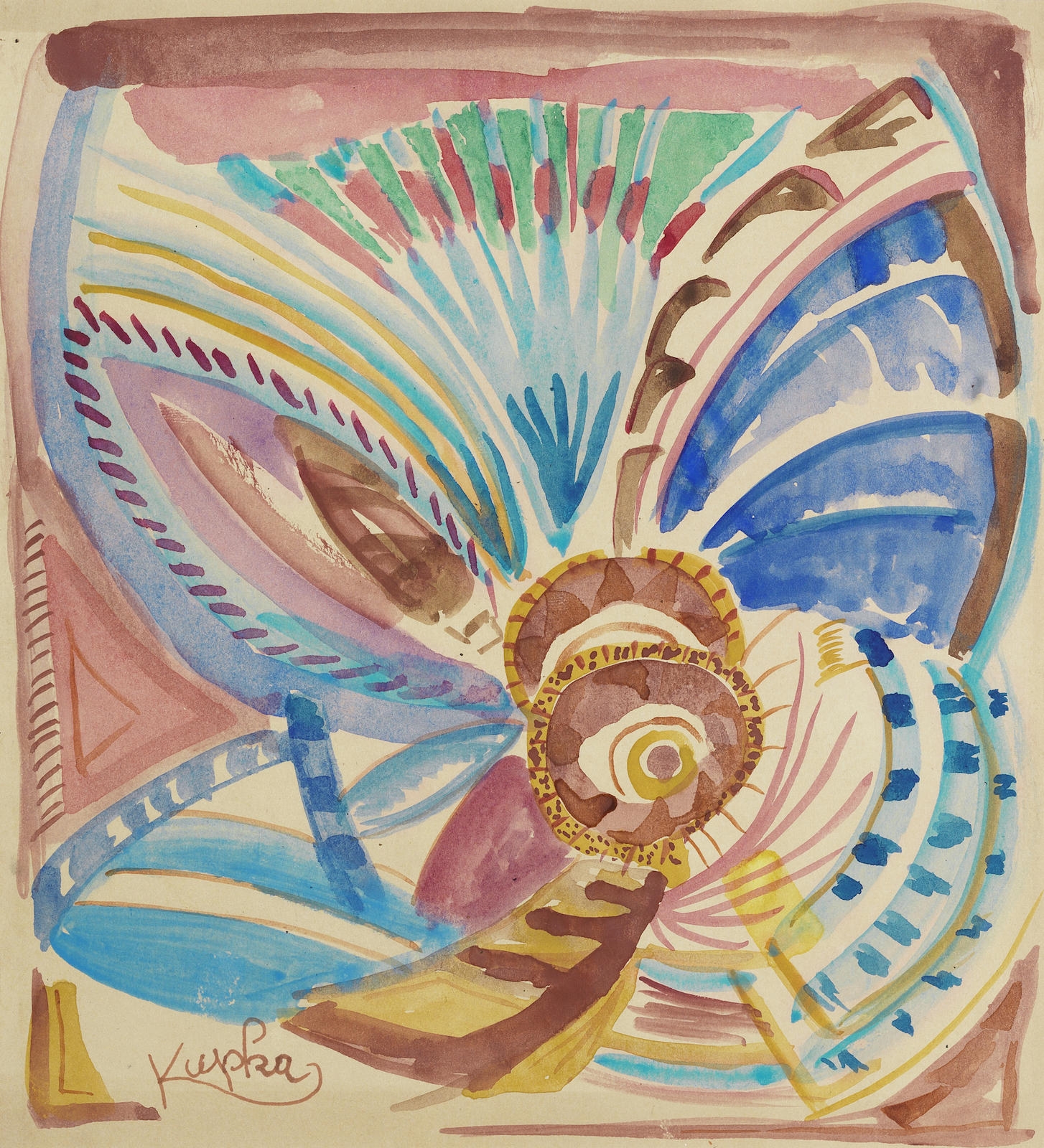 Composition abstraite by František Kupka, 1925