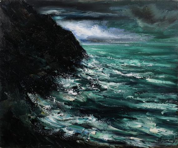 Marine by Maurice de Vlaminck, 1950