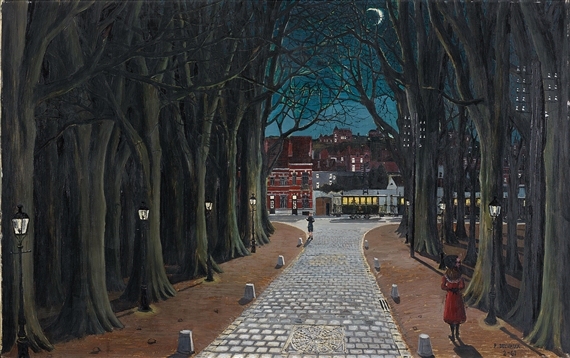 Paul Delvaux | Le passage à niveau (1961) | MutualArt