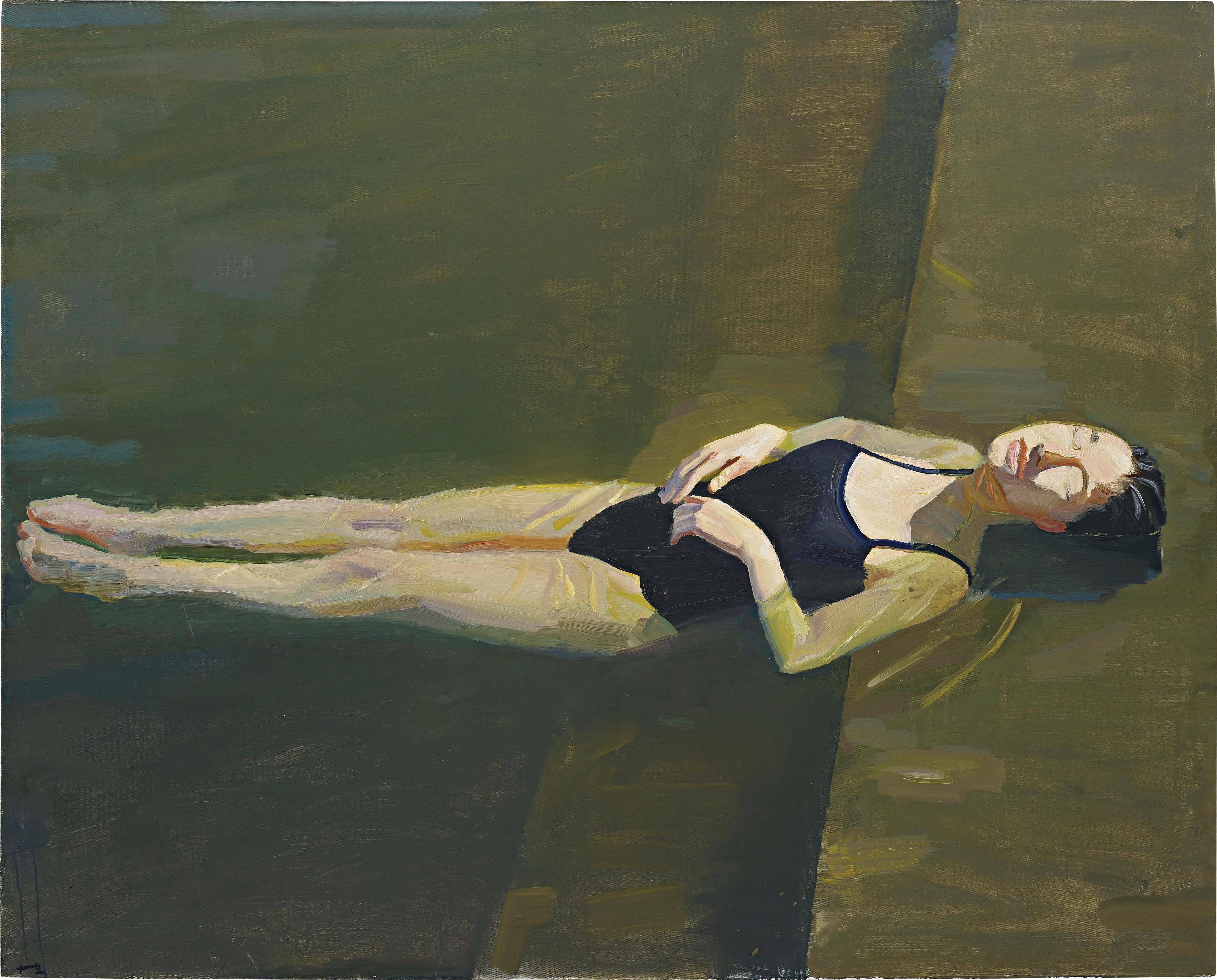 Artwork by Liu Xiaodong, Relaxing in Water, Made of oil on canvas