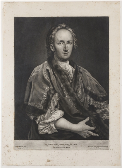 Portrait of Daniel Felix Wussin, Engraver from Prague (1676-?) by Bernhard Vogel