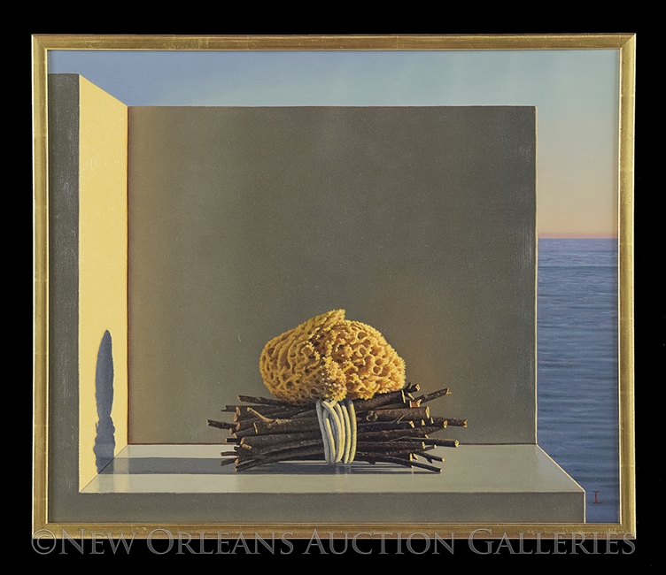 Artwork by David Ligare, Still Life Before the Sea, Made of oil on canvas