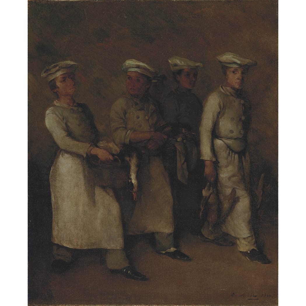 Théodule Augustin Ribot | The Young Chefs (1860) | MutualArt