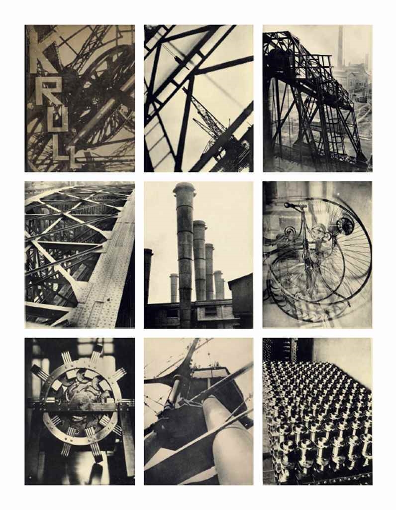 Artwork by Germaine Krull, Métal, Made of black and white collotype plates loose laid in folding case with printed paper cover